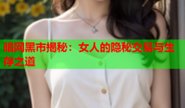 暗网黑市揭秘：女人的隐秘交易与生存之道