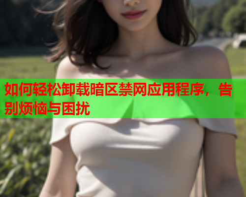 如何轻松卸载暗区禁网应用程序，告别烦恼与困扰