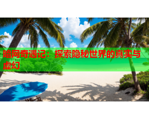 暗网奇遇记：探索隐秘世界的真实与虚幻